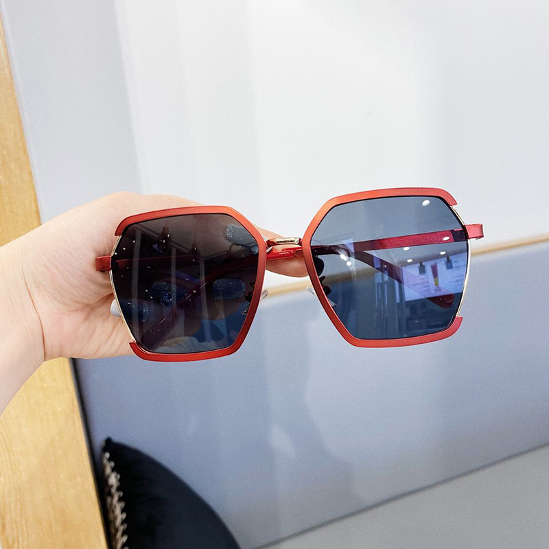 Polygon sunglasses - two-color - anti-ultraviolet sunglasses