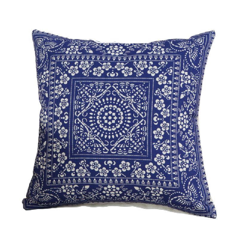 Blue and white Porcelain China Cushions - Blue
