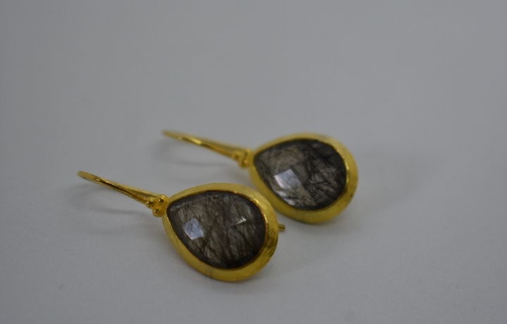 The Jo - Rutilated Quartz Earrings