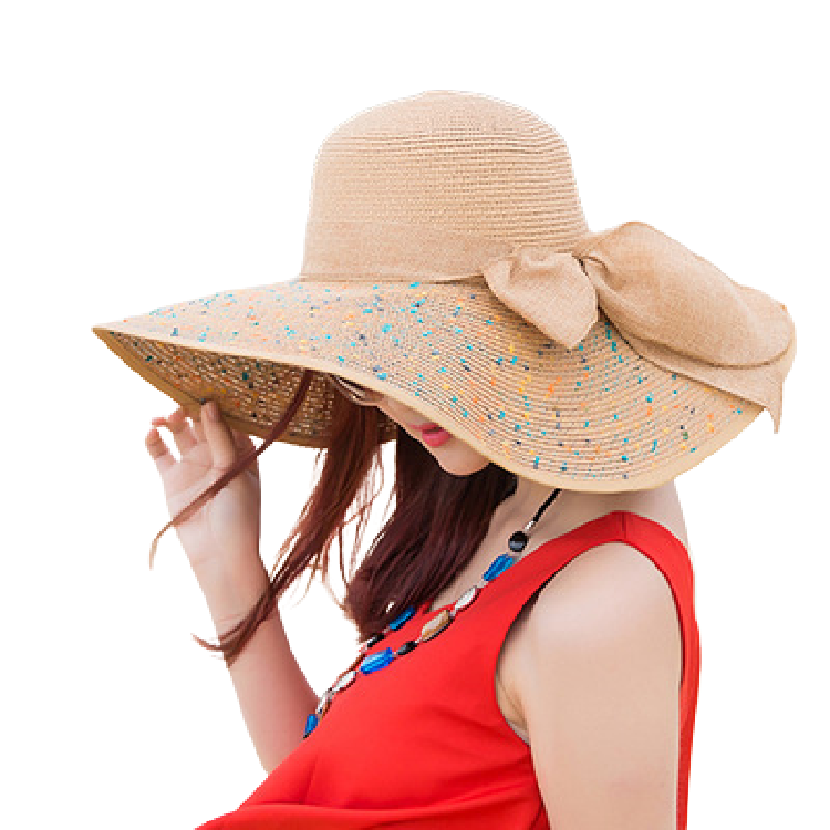 Ladies Summer Sun Hats - M (56-58cm) - Khaki