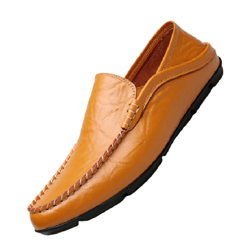 Mens Leather Loafers - Brown