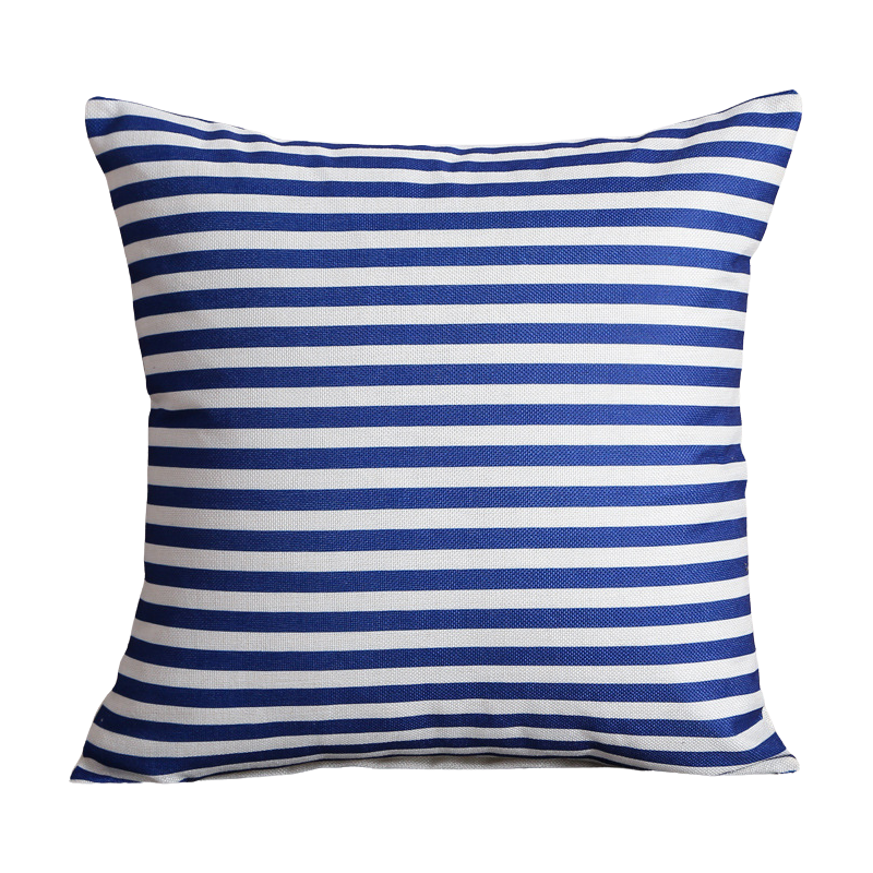 Scatter Cushions - Blue & White -45 x 45cm - White Lines