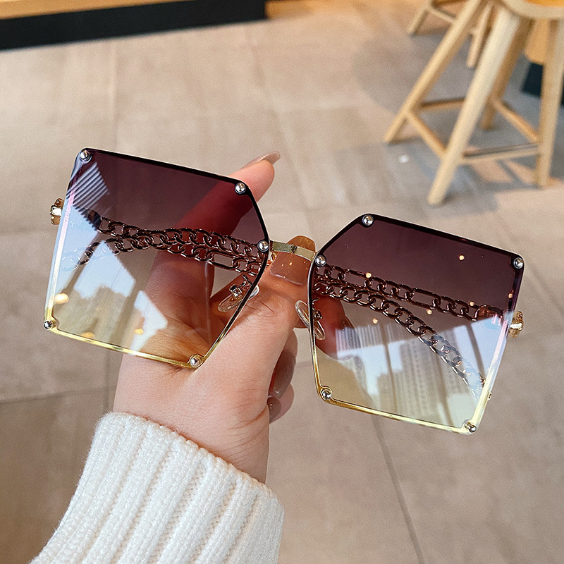 G's new  big box glasses - female  anti-ultraviolet sunglasses