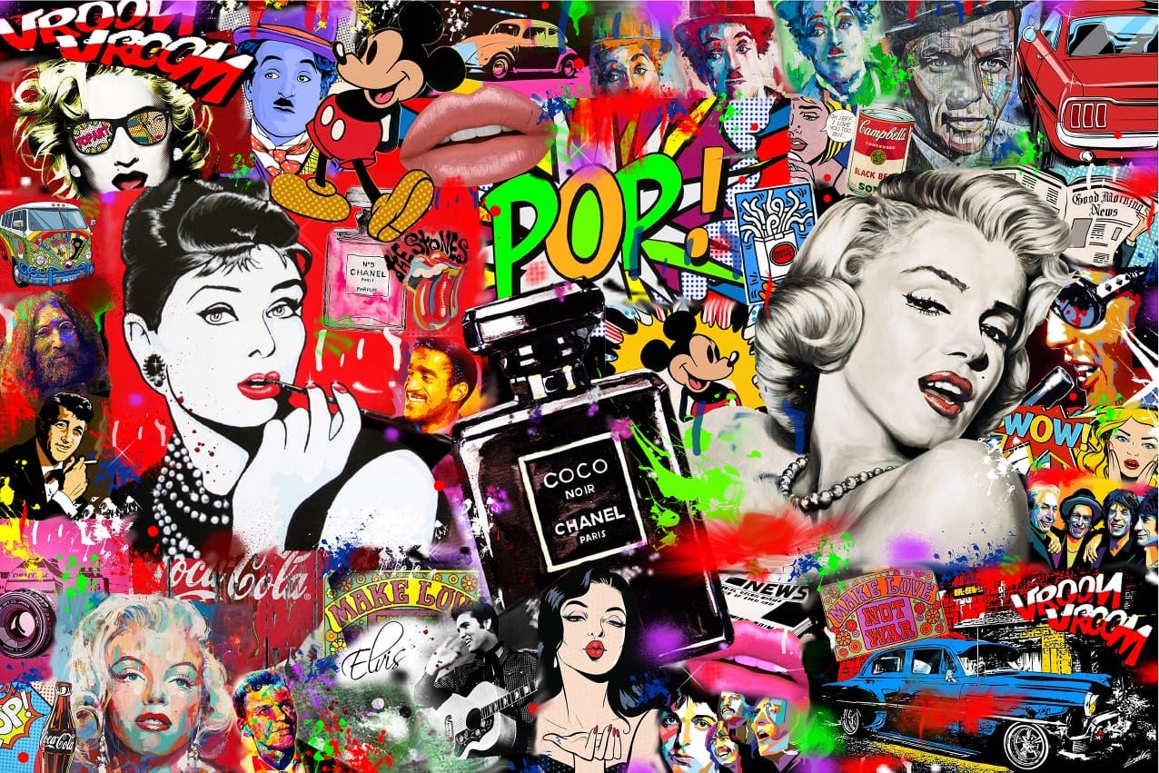A4-Pop Art on Canvas