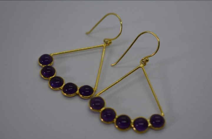 The Tori - Amethyst Earrings